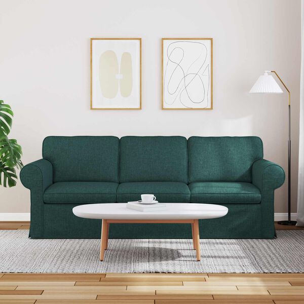 vidaXL Sofa 180cm Tamnozelena Metal