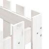 vidaXL Vrtna sadilica s izgledom ograde bijela 50x50x50 cm od borovine