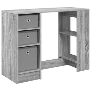vidaXL Stol Siva Sonoma 100 x 40 x 75 cm Konstruirano drvo