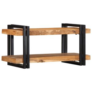 vidaXL Zidna polica 70x33x35 cm puno drvo bagrem