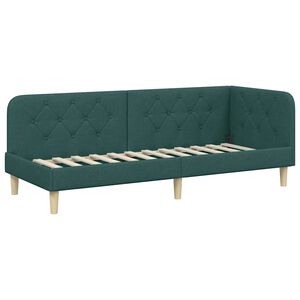 vidaXL Kutni okvir kreveta Tamnozelena 80 x 200 cm tkanina