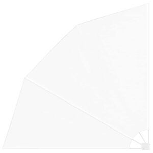 vidaXL Zaslon za privatnost na balkonu 210 x 210 cm Poliester Bijela