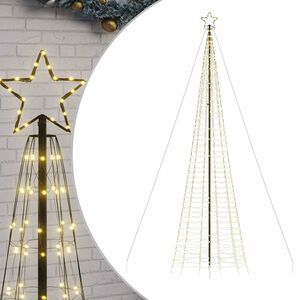 vidaXL LED božićno drvce sa &scaron;iljcima 1534 LED toplo bijelo 500 cm