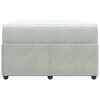 vidaXL Box spring krevet s madracem svjetlosivi 120x200 cm bar&scaron;unasti