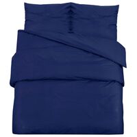 vidaXL Set posteljine za poplun modra 135 x 200 cm pamučni