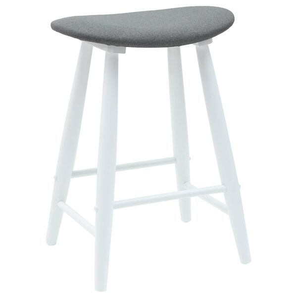 vidaXL Trpezarijske stolice 2 pcs Bijelo 46 x 37 x 63 cm