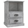 vidaXL Noćni ormarić siva boja betona 43x36x60 cm