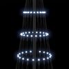 vidaXL LED božićno drvce Hladna bijela 71 x 71 x 184.5 cm Metal