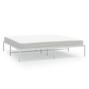 vidaXL Metalni okvir za krevet bijeli 193x203 cm