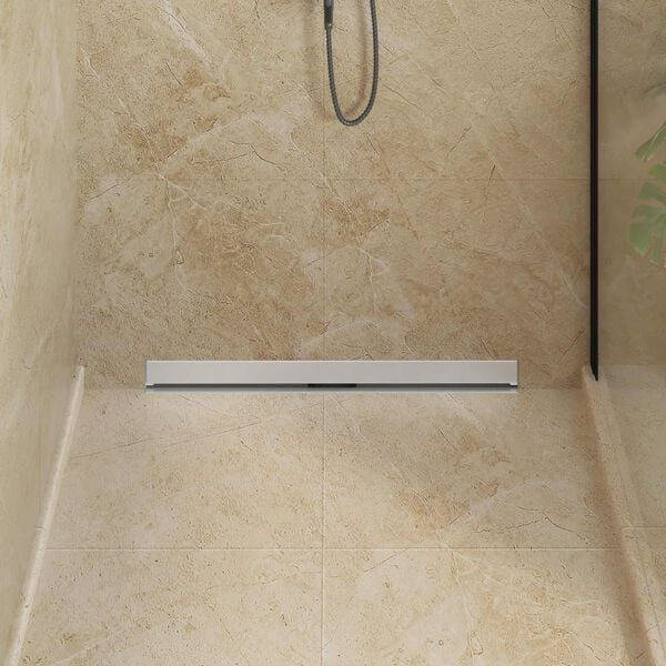 vidaXL Odvod za tu&scaron; montiran na zid Srebrno 80 cm Nehrđajući čelik 304