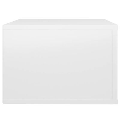 vidaXL Zidni noćni ormarić bijeli visokog sjaja 50x36x25 cm