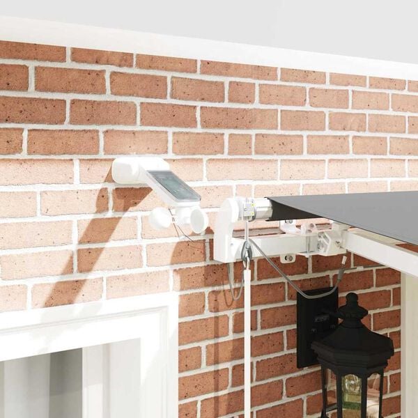 vidaXL Okvir tende S LED lampica Bijelo 350 x 250 cm Aluminij