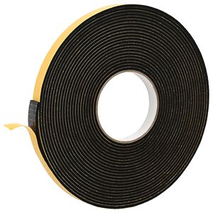 vidaXL Samoljepljiva pjenasta traka Crna 10mm x 10m CR pjena