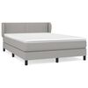 vidaXL Krevet box spring s madracem svjetlosivi 140x200 cm od tkanine