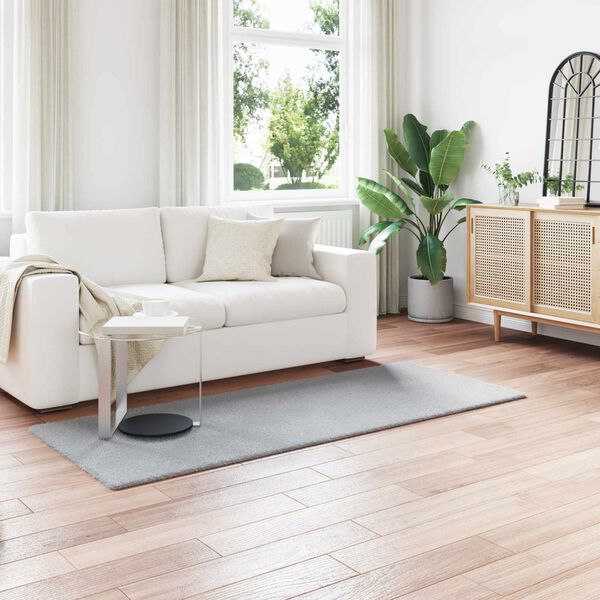 vidaXL Faux Rabbit Fur Rug Olite Siva 100 x 200 cm Poliester