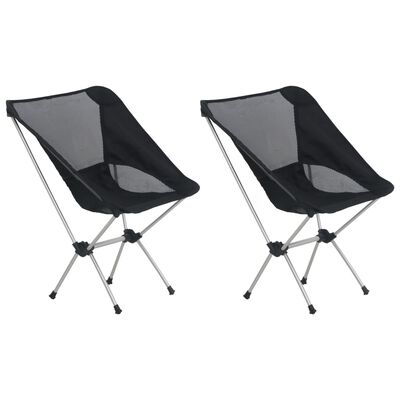 vidaXL Sklopive stolice za kampiranje 2 kom 54x50x65 cm aluminijske