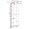 vidaXL Klizna vrata s priborom 76 x 205 cm od ESG stakla i aluminija