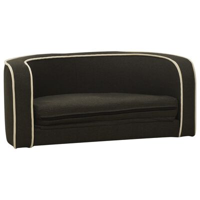 vidaXL Sklopiva sofa za pse tamnosiva 76x71x30 cm platno perivi jastuk
