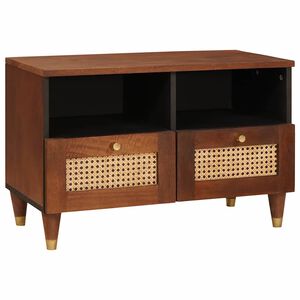 vidaXL TV ormar s ladicama Smeđa 70 x 33,5 x 46 cm Čvrsto drvo manga