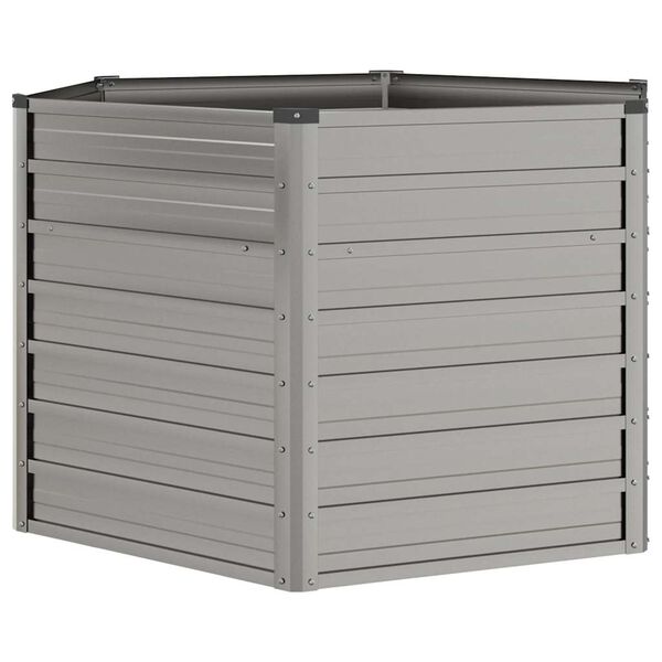 vidaXL Povišena vrtna gredica boja hrđe 129x129x77 cm čelik COR-TEN