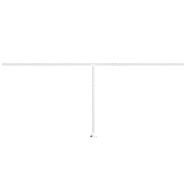 vidaXL Set stupa za tendu bijeli 600x245 cm željezo