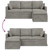 vidaXL Sofa Svijetlo siva
