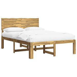 vidaXL Krevetni okvir s uzglavljem ROSTOCK Bijela 120 x 190 cm