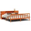 vidaXL Krevet s regalom za knjige bez madraca 180x200 cm od borovine