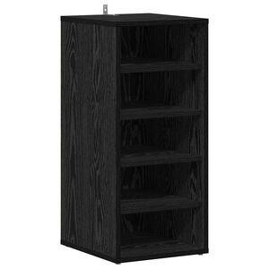 vidaXL Ormar za cipele 32 x 35 x 70 cm Konstruirano drvo Crni hrast