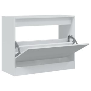 vidaXL Ormarić za cipele bijeli 80x34x63 cm od konstruiranog drva