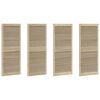 vidaXL Ormarna vrata s vratima 4 pcs Prirodna 140,5 x 2,1 x 59,5 cm