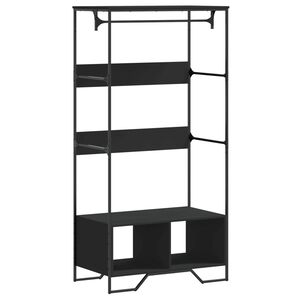 vidaXL Ormar crni 90 x 50 x 180 cm od konstruiranog drva