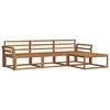 vidaXL Set vanjskih sofa 4 kom. Prirodna Čvrsto drvo akacije