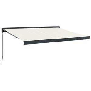 vidaXL Tenda na uvlačenje krem 3,5 x 2,5 m od tkanine i aluminija