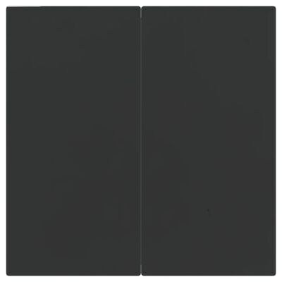 vidaXL 3-dijelni vrtni blagovaonski set sivo-crni poliratan i čelik