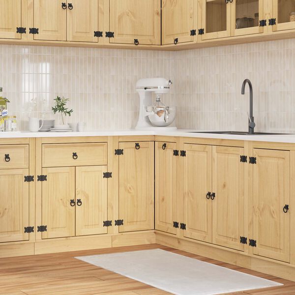 vidaXL Cabinet SKI Medeno Smeđa 60 x 32 x 40 cm Čvrsto borovo drvo