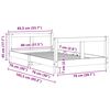 vidaXL Okvir za dječji krevet 80 x 160 cm od masivne borovine