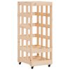 vidaXL Držač za cjepanice s kotačima 40x49x110 cm od borovine