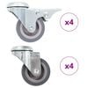 vidaXL Okretni kotačići s otvorom za vijke 8 kom 50 mm