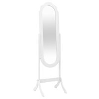 vidaXL Samostojeće ogledalo bijelo 45,5x47,5x160 cm konstruirano drvo