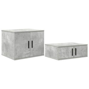 vidaXL Ormarić za pohranu 2 pcs Betonski sivi 127 x 41 x 40 cm