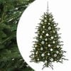 vidaXL Umjetno božićno drvce s kuglicom 120 cm 150 LED lampica
