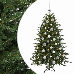 vidaXL Umjetno božićno drvce s kuglicom 120 cm 150 LED lampica