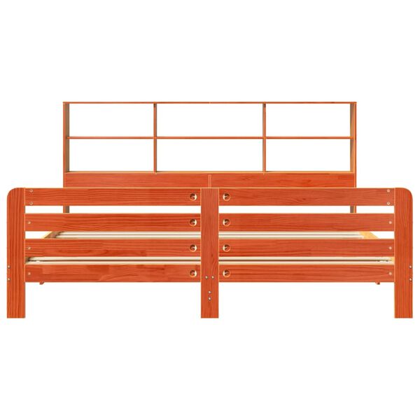 vidaXL Okvir kreveta bez madraca vo&scaron;tano smeđi 180x200 cm od borovine