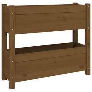 vidaXL Sadilica smeđa boja meda 77x25x66 cm od masivne borovine
