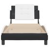 vidaXL Okvir kreveta bez madraca Zadar crno-bijeli 80x200 cm umjetna koža