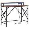 vidaXL Stol Dimljeni hrast 100 x 50 x 86,5 cm Konstruirano drvo