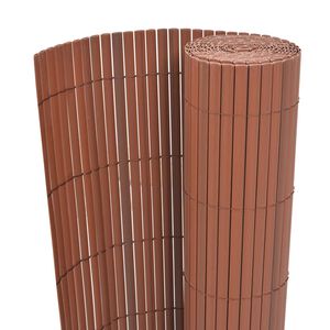 vidaXL Vrtna Ograda Smeđa 150 x 500 cm PVC