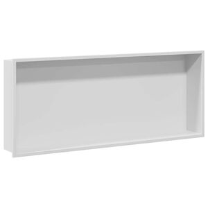 vidaXL Ničica za tu&scaron; Bijelo 75 x 30 x 9,5 cm Nehrđajući čelik