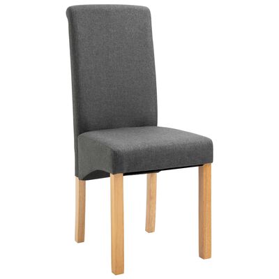 vidaXL Blagovaonske stolice od tkanine 6 kom sive
